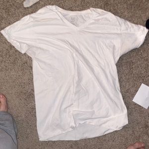 Heavily worn white t shirt